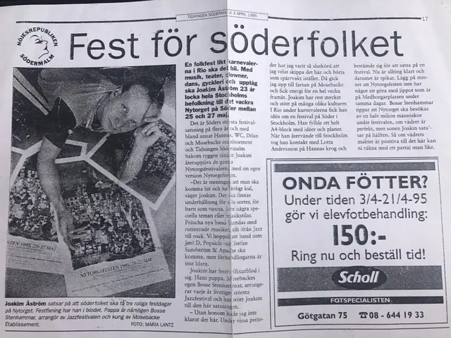 Tidningsartikeln Fest för söderfolket om Nytorgsfesten