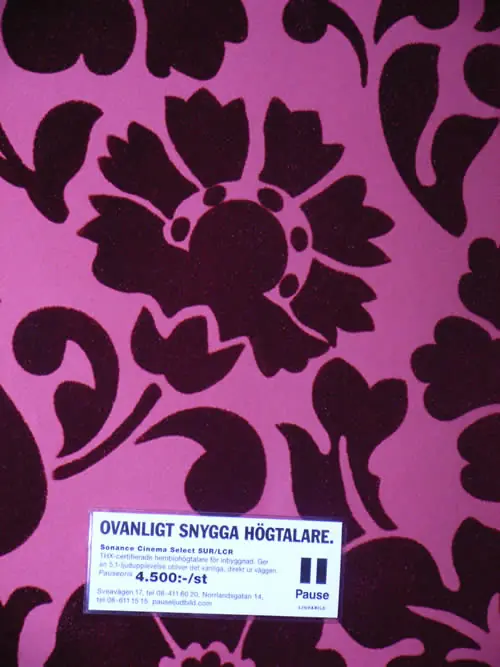 Tapetbit med sticker för Paus i en trappuppgång